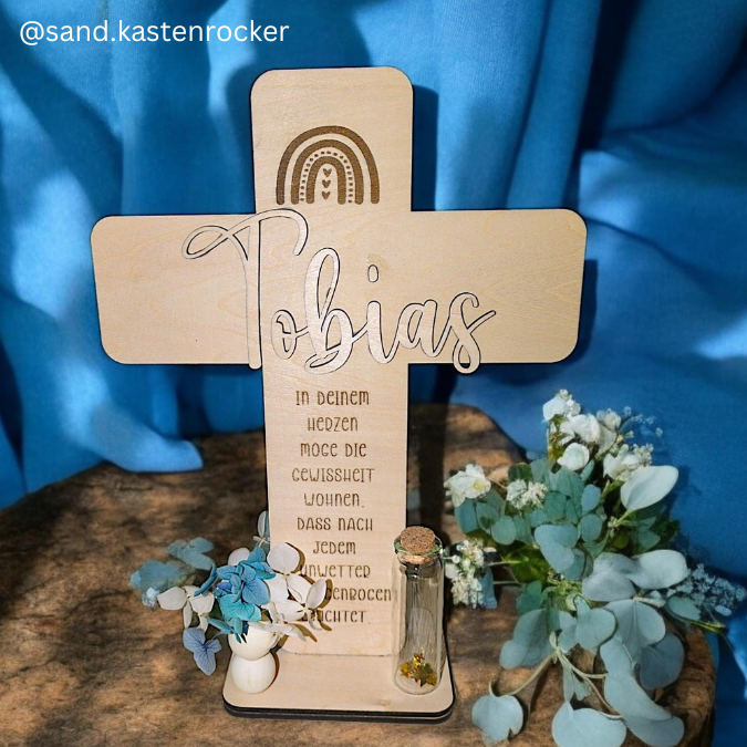 Kreuze für kirchliche Anlässe Taufe Konfirmation Kommunion Geldgeschenk 3mm und 4mm Holz zum Stellen und HängenSVG Laserdatei Laserfile Lasercut Svgdatei – Bild 18