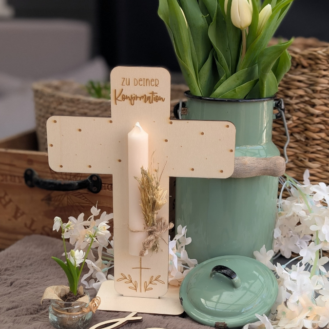 Kreuze für kirchliche Anlässe Taufe Konfirmation Kommunion Geldgeschenk 3mm und 4mm Holz zum Stellen und HängenSVG Laserdatei Laserfile Lasercut Svgdatei – Bild 11