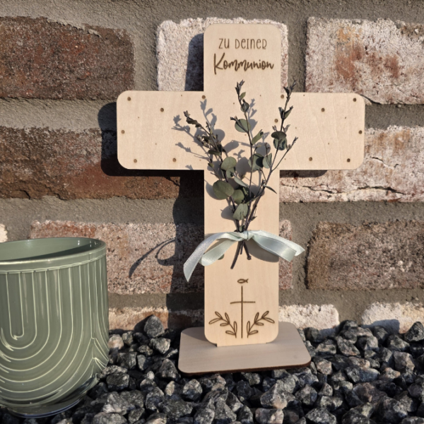 Kreuze für kirchliche Anlässe Taufe Konfirmation Kommunion Geldgeschenk 3mm und 4mm Holz zum Stellen und HängenSVG Laserdatei Laserfile Lasercut Svgdatei – Bild 12
