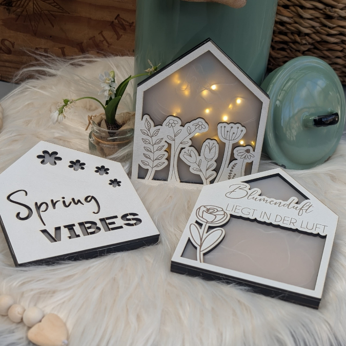 SVG Laser Datei Frühlingshaus zum beleuchten Lichthaus Ostern Zuhause für Transparentpapier Laserdatei SVG Datei – Bild 3