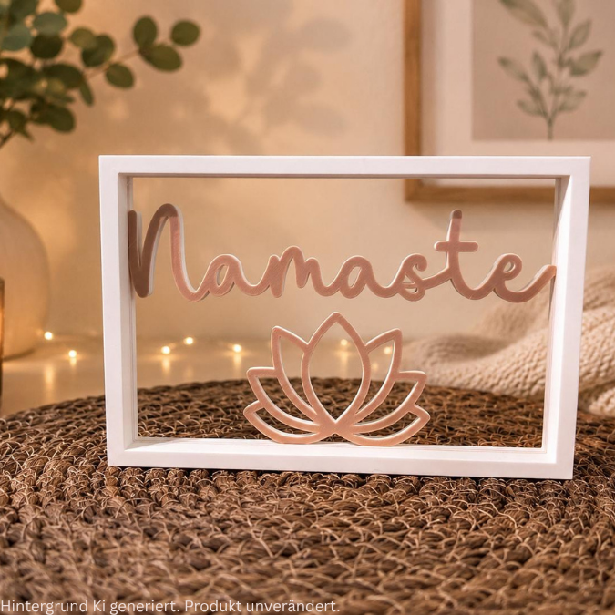 STL 3D Druck Datei NAMASTE im Rahmen Aufsteller Statement 3D-Druck Datei – Bild 8