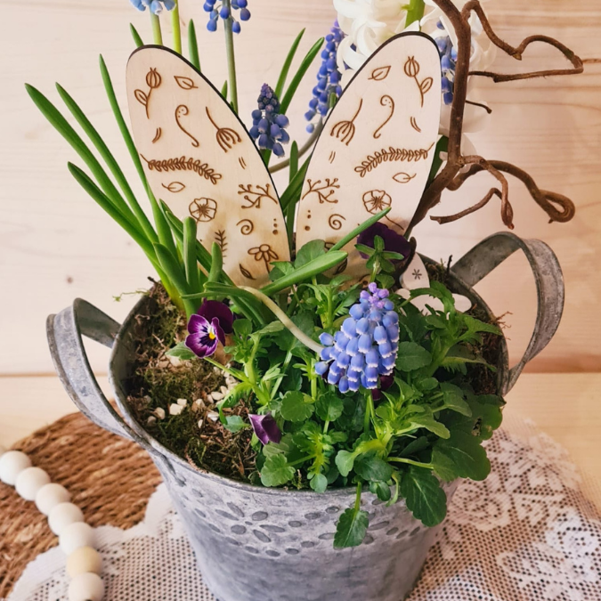 SVG Laser Datei 7 Designs Hasenohren Stecker Pflanzenstecker Caketopper Ostern Hasen Osterhase Ohren SVG-Datei – Bild 14