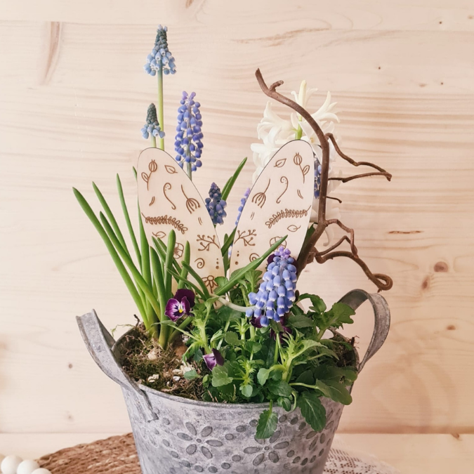 SVG Laser Datei 7 Designs Hasenohren Stecker Pflanzenstecker Caketopper Ostern Hasen Osterhase Ohren SVG-Datei – Bild 7