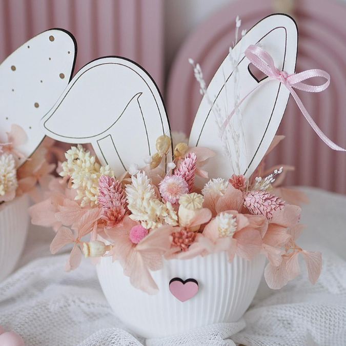 SVG Laser Datei 7 Designs Hasenohren Stecker Pflanzenstecker Caketopper Ostern Hasen Osterhase Ohren SVG-Datei – Bild 18