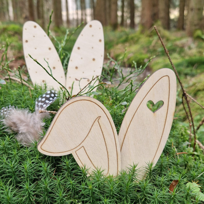 SVG Laser Datei 7 Designs Hasenohren Stecker Pflanzenstecker Caketopper Ostern Hasen Osterhase Ohren SVG-Datei – Bild 19