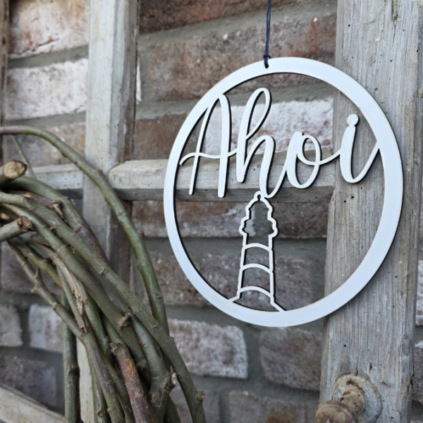 SVG Laserdatei Kranz Kränze 2er Set ANKERPLATZ und Ahoi Leuchtturm zum binden für Trockenblumen Geschenkidee SVG Datei – Bild 9