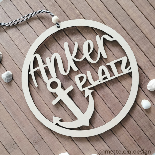 SVG Laserdatei Kranz Kränze 2er Set ANKERPLATZ und Ahoi Leuchtturm zum binden für Trockenblumen Geschenkidee SVG Datei – Bild 5