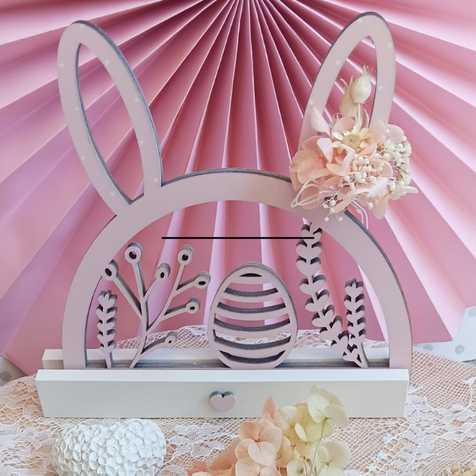 SVG Laser Datei Hasenbogen Klötzchenbogen Hasenohren Floral Osterei Osterdeko SVG Datei – Bild 34