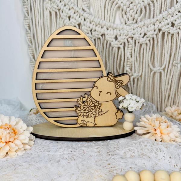 SVG Laser Datei Hase mit Ei Lichtei Lichtfigur beleuchtbar Osterdeko Lichtdatei 3mm und 4mm SVG Datei – Bild 16