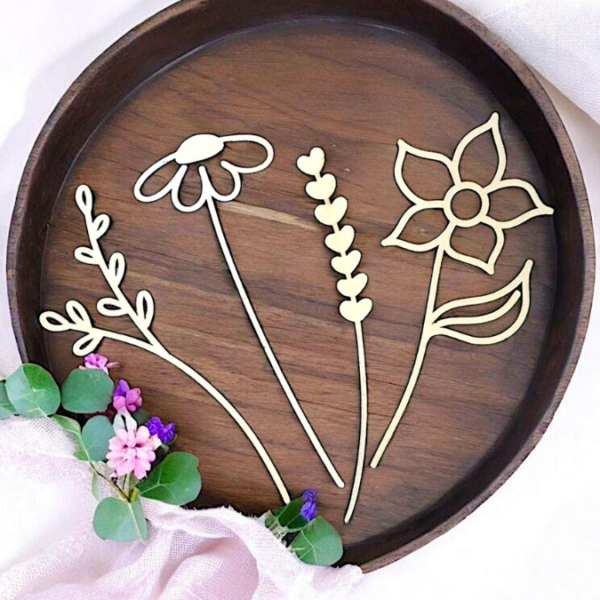 SVG Laser Datei Blumen Flowers Holzblumen Laserdatei – Bild 36