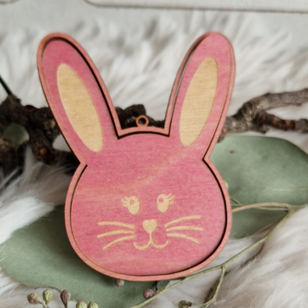 SVG Laser Datei Kranz Hasenkranz 2in1 zum binden für Trockenblumen Hasenanhänger Hasen Osterhase Anhänger Geschenkanhänger Osterdeko Lasercut – Bild 15
