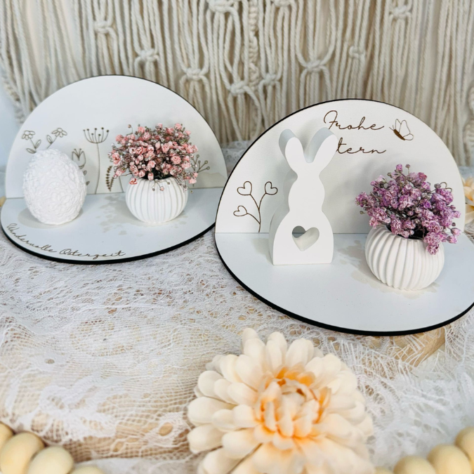 3mm und 4mm Kulisse für Gießteile und Kleinigkeiten Frühlingskulisse Teller zum dekorieren Dekoteller StänderSVG Laser Datei – Bild 10