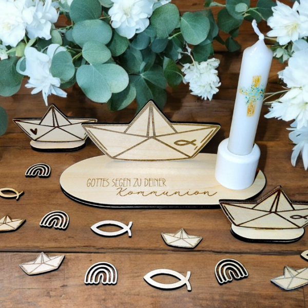 SVG Laser Datei KIRCHE Regenbogen und Papierboot für Geldgeschenke Taufe Konfirmation Kommunion Firmung 3mm und 4mm SVG Datei – Bild 26