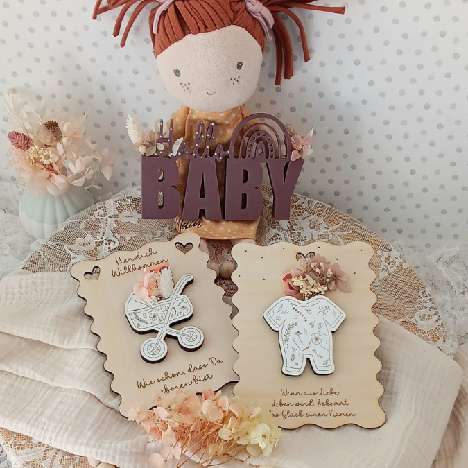 SVG Laser Datei - Karten zur geburt Baby geschenkidee zur Geburt für Blumen oder Geld Postkarten Grußkarten Laserdatei – Bild 35