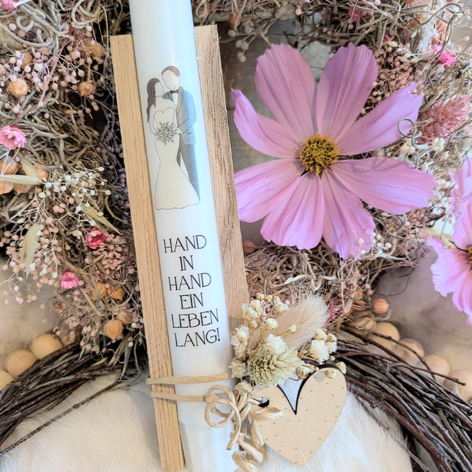 PDF - Kerzentattoo Vorlage - Wedding - A4 Kerzentattoos zum selber drucken Hochzeit – Bild 3