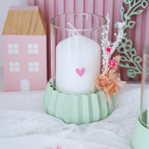 STL 3D Druck Datei wellen Schale Vase Windlichtform für Gläser mit 7cm durchmesser 3D Druck Datei