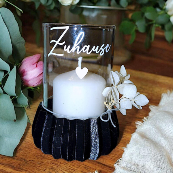 STL 3D Druck Datei wellen Schale Vase Windlichtform für Gläser mit 7cm durchmesser 3D Druck Datei – Bild 3
