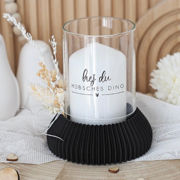 STL 3D Druck Datei Rillen Schale Vase Windlichtform für Gläser mit 7cm durchmesser 3D Druck Datei
