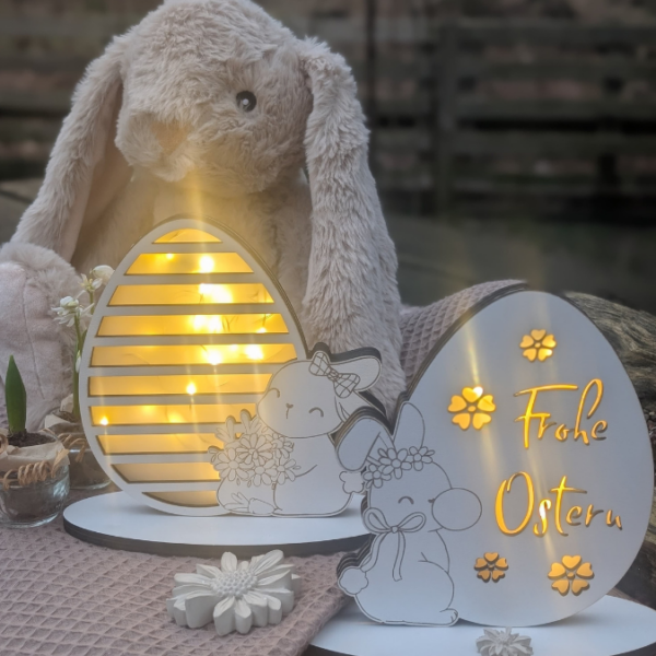 SVG Laser Datei Hase mit Ei Lichtei Lichtfigur beleuchtbar Osterdeko Lichtdatei 3mm und 4mm SVG Datei – Bild 13
