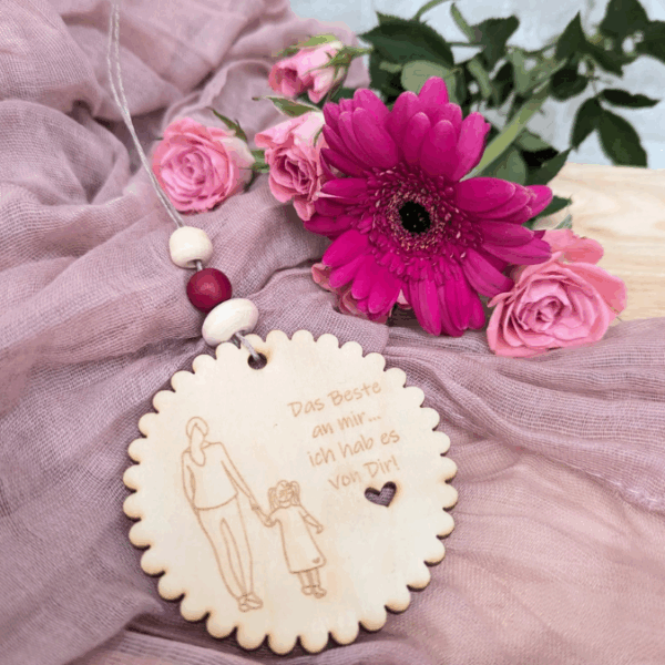 SVG Laserdatei Holzscheiben Mama Muttertag Mutterliebe für Kränze Wanddeko Gravur SVG Datei – Bild 14
