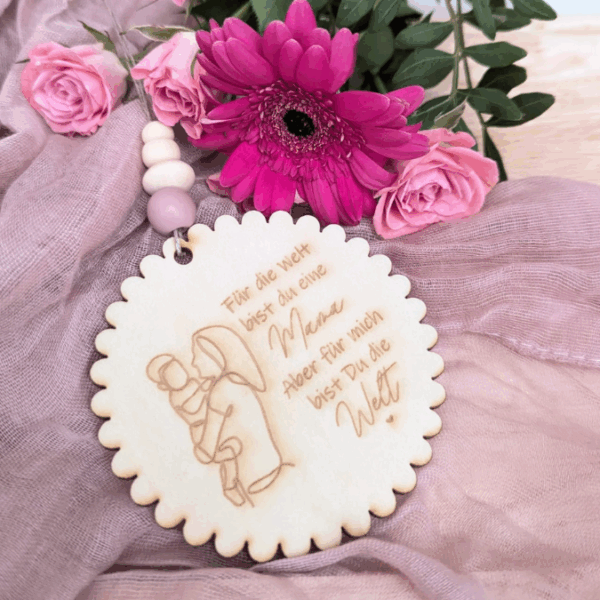 SVG Laserdatei Holzscheiben Mama Muttertag Mutterliebe für Kränze Wanddeko Gravur SVG Datei – Bild 15
