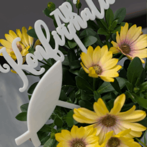 STL 3D Druck Datei Caketopper Pflanzenstecker Kuchenstecker Konfirmation Kirche Glaube 3D-Druck Datei