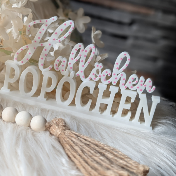 STL 3D Druck Datei Aufsteller Schild Statement Toilette Gäste Wc Eingangsbereich "Hallöchen Popöchen" 3D-Druck Datei – Bild 6