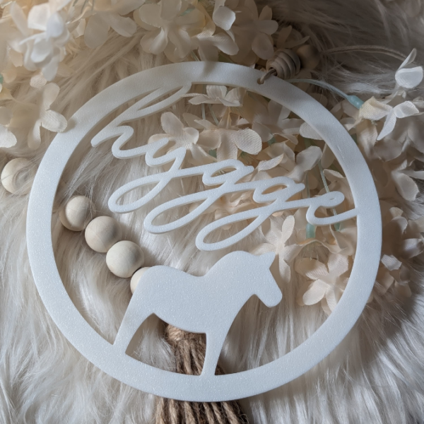 STL 3D Druck Datei Kränze 2er Hygge Dala Hyggehome Kranz Anhänger Deko Geschenkidee 3D-Druck Datei – Bild 2