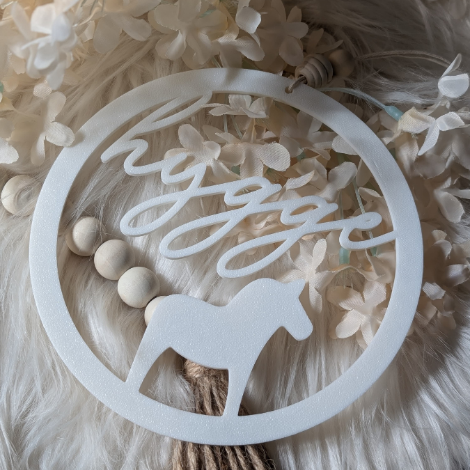 STL 3D Druck Datei Kränze 2er Hygge Dala Hyggehome Kranz Anhänger Deko Geschenkidee 3D-Druck Datei – Bild 2