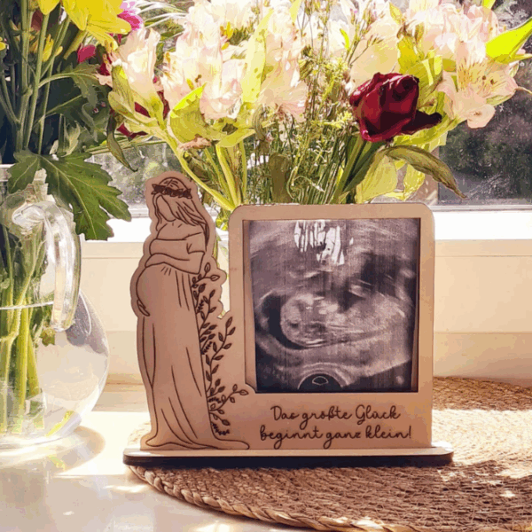 SVG Laserdatei Ständer für Ultraschallbild Schwangerschaft 3mm und 4mm Holz Muttertag Mama Familie Geburt Baby SVG Datei – Bild 13