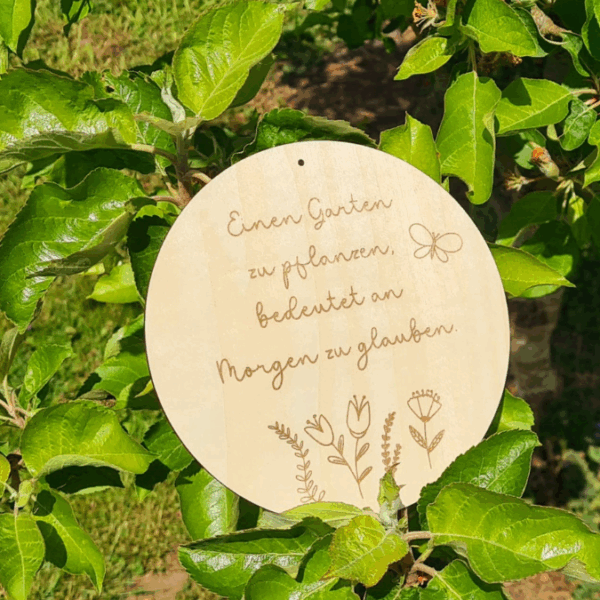 SVG Laserdatei Holzscheiben Garten Gartenliebe Blumen Gravur SVG Datei – Bild 11