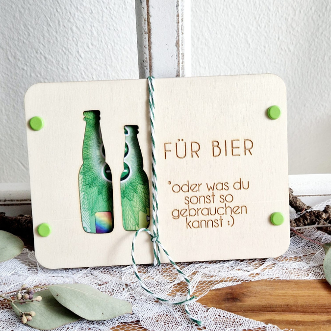 SVG Laserdatei Männer Geldgeschenk Verpackung für Geld 7 Designs Gutscheinkarten Vatertag Angeln Motorrad Auto Bier Hammer SVG-Datei – Bild 19