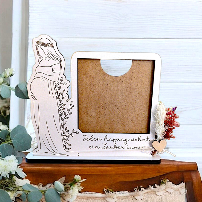 SVG Laserdatei Ständer für Ultraschallbild Schwangerschaft 3mm und 4mm Holz Muttertag Mama Familie Geburt Baby SVG Datei – Bild 14
