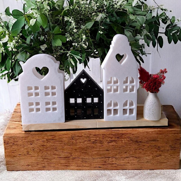 STL 3D Druck Datei er Set Häuser Haus Häuschen zum stellen, skalierbar 3D-Druck Datei – Bild 5