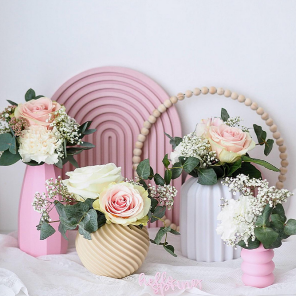 3D Druck Datei STL Vase Blumenvase für Trockenblumen gerade Linien oben leicht schmal 3D-Druck Datei – Bild 4
