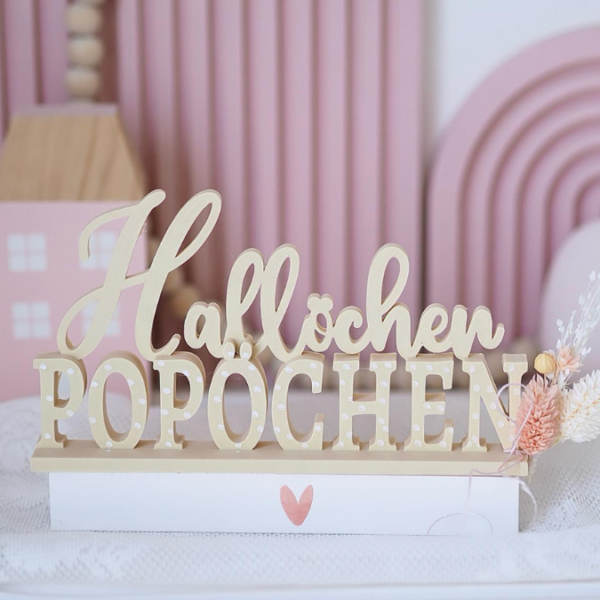 STL 3D Druck Datei Aufsteller Schild Statement Toilette Gäste Wc Eingangsbereich "Hallöchen Popöchen" 3D-Druck Datei – Bild 4