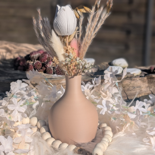 STL 3D Druck Datei Vase Blumenvase GLATT bauchig 3D Druck Datei
