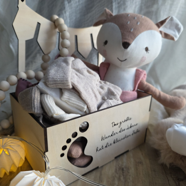 3 mm und 4 mm Baby Geschenkbox Geschenk zur Geburt teilweise beleuchtbar für Kleinigkeiten SVG Laserdatei Laserfile Lasercut – Bild 16