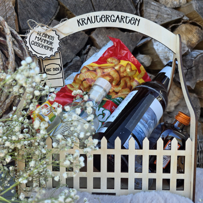 3 mm und 4 mm BIERGARTEN Kräutergarten Männer Geschenkbox Geschenkkorb Geschenk Vatertag Opa Mann SVG Laserdatei Laserfile Lasercut – Bild 23