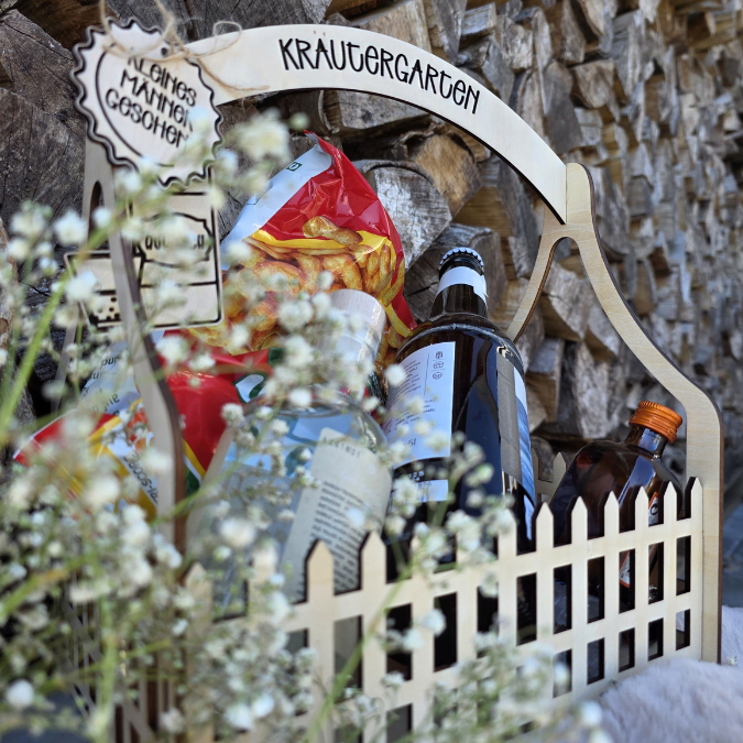 3 mm und 4 mm BIERGARTEN Kräutergarten Männer Geschenkbox Geschenkkorb Geschenk Vatertag Opa Mann SVG Laserdatei Laserfile Lasercut – Bild 15