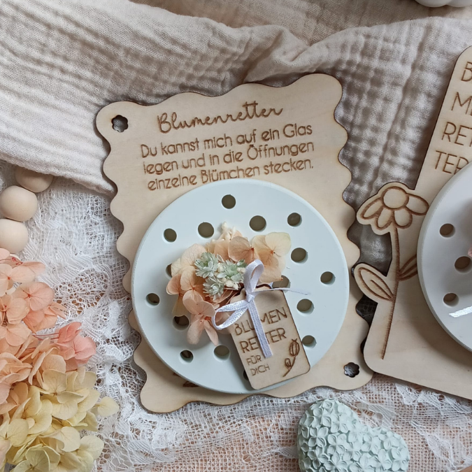 SVG Laserdatei BLUMENRETTER inkl Verpackung und Geschenkanhänger Blumenliebe Geschenkidee Laser SVG Datei – Bild 9