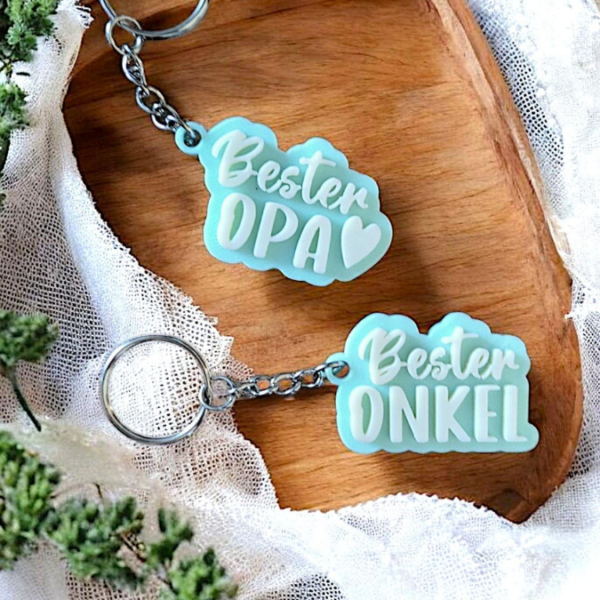 STL 3D Druck Datei Schlüsselanhänger 6er Oma Opa Tante Onkel 3D-Druck Datei – Bild 2