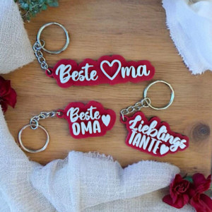 STL 3D Druck Datei Schlüsselanhänger 6er Oma Opa Tante Onkel 3D-Druck Datei
