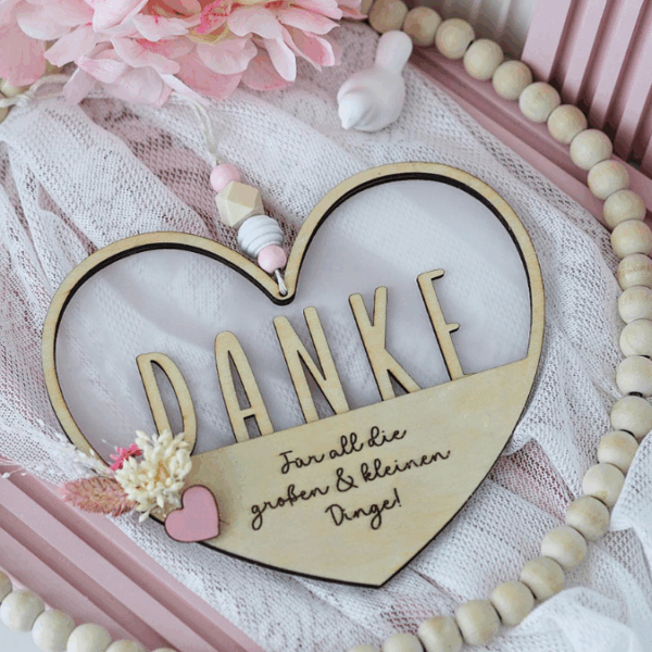 8 Designs Herzen zum Aufhängen und füllen mit Blumen oder Geld Hochzeit Muttertag Dankeschön Freundschaft Mama Oma Danke SVG Laserdatei Lasercut – Bild 16