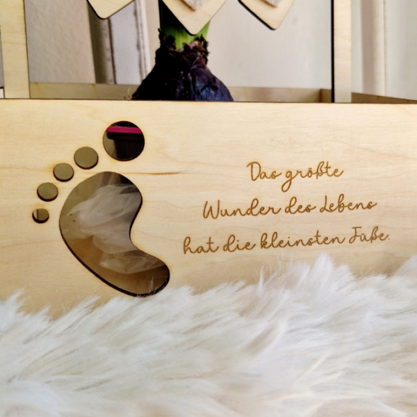 3 mm und 4 mm Baby Geschenkbox Geschenk zur Geburt teilweise beleuchtbar für Kleinigkeiten SVG Laserdatei Laserfile Lasercut – Bild 20