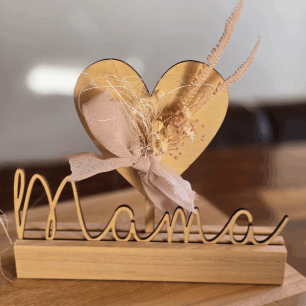 SVG Laserdatei Klötzchenschriftzug Mama Oma inkl Steckern Muttertag Mutterliebe SVG Datei – Bild 3