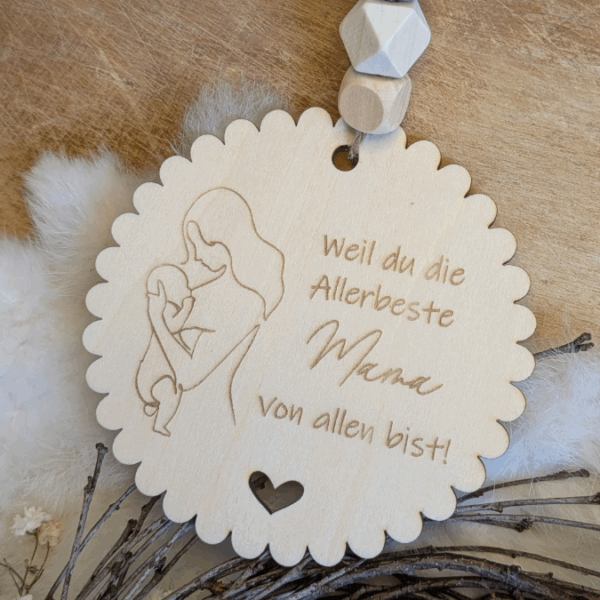 SVG Laserdatei Holzscheiben Mama Muttertag Mutterliebe für Kränze Wanddeko Gravur SVG Datei – Bild 5