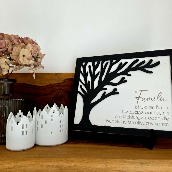 SVG Laserdatei Bild Aufsteller Familienbild mit Ständer Bilderrahmen 3d effekt 2 lagig Mama Muttertag Vatertag Mama Papa Oma Opa SVG Datei – Bild 7
