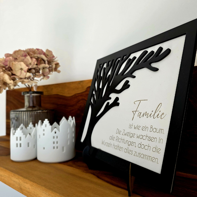 SVG Laserdatei Bild Aufsteller Familienbild mit Ständer Bilderrahmen 3d effekt 2 lagig Mama Muttertag Vatertag Mama Papa Oma Opa SVG Datei – Bild 10