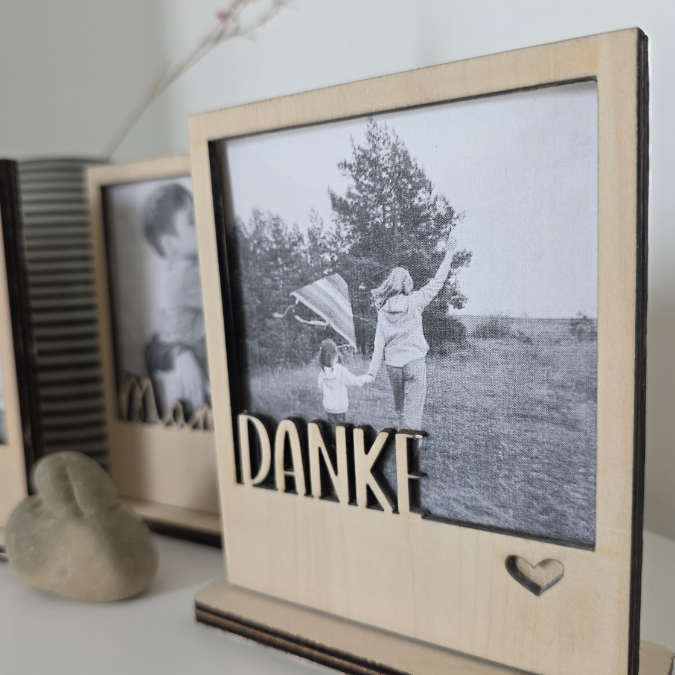 SVG Laserdatei Retrorahmen Vintagerahmen mit Ständer für 3mm und 4mm Holz Muttertag Vatertag Mama Papa Familie SVG Datei – Bild 11